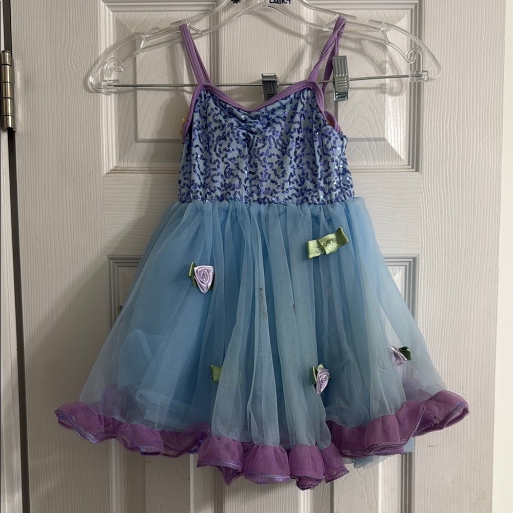 Purple and Blue Kids Costume Dress